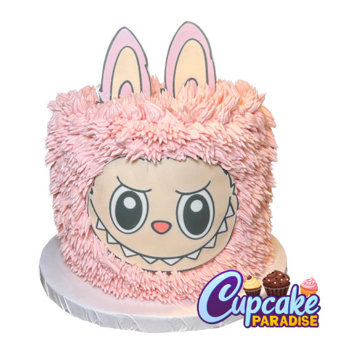 Fuzzy Labubu Cake