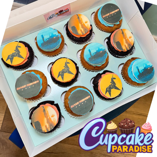 Branded Logo Cupcakes - Custom Color Frosting