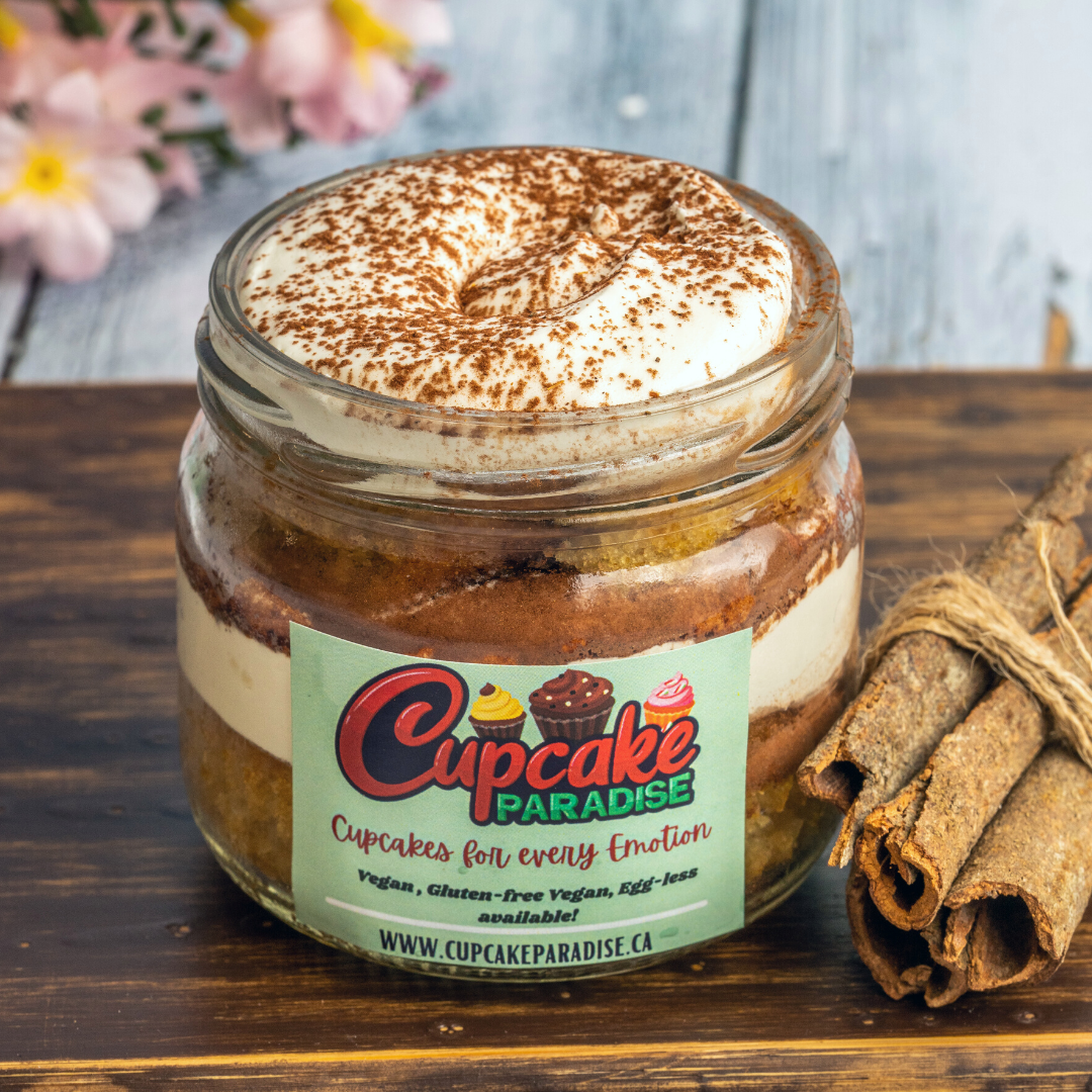 Cinnamon Bun Cake Jar