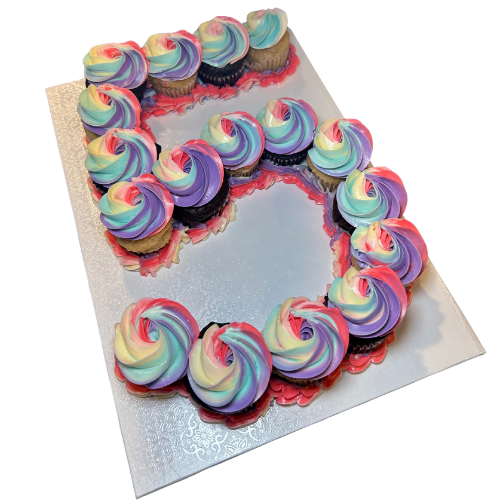 Mini Number Cupcakes