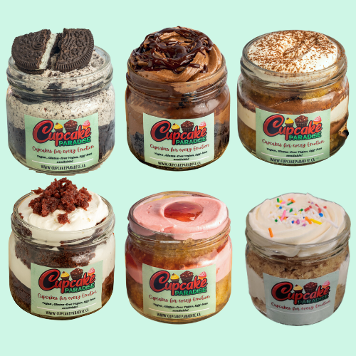 12 pack Vegan Cake Jars