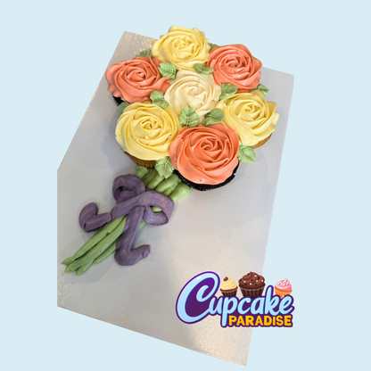 Flower Bouquet Cupcakes