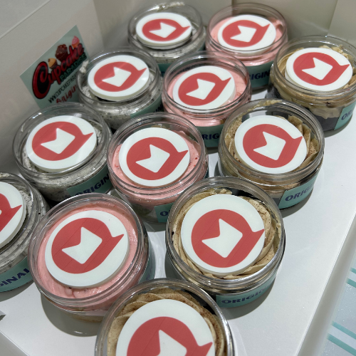 Choose Your Flavors- Custom Logo Cupcake Jar