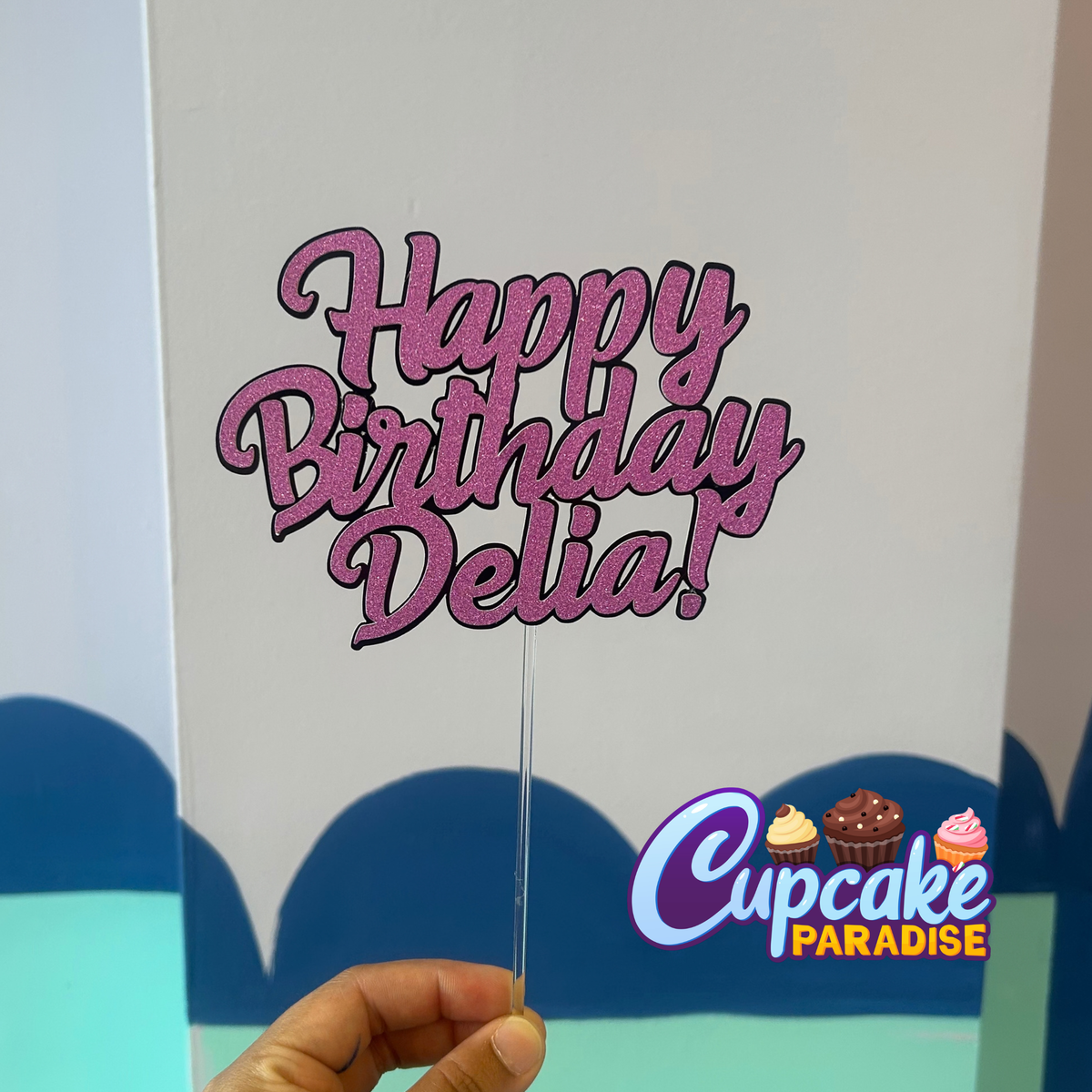 Custom Message cake topper