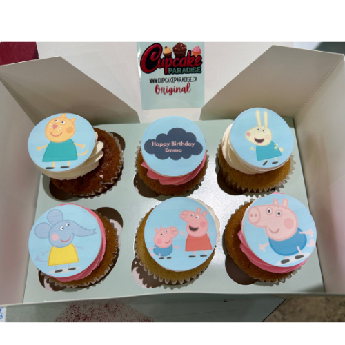 Peppa Pig Themed Cupcakes