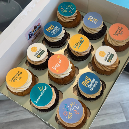 Branded Logo Cupcakes - Choose Your Flavors