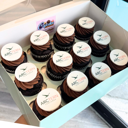 Branded Logo Cupcakes - Choose Your Flavors