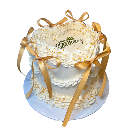 Pearl Vintage Heart Cake