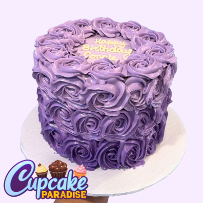 Ombre Rosette Cake