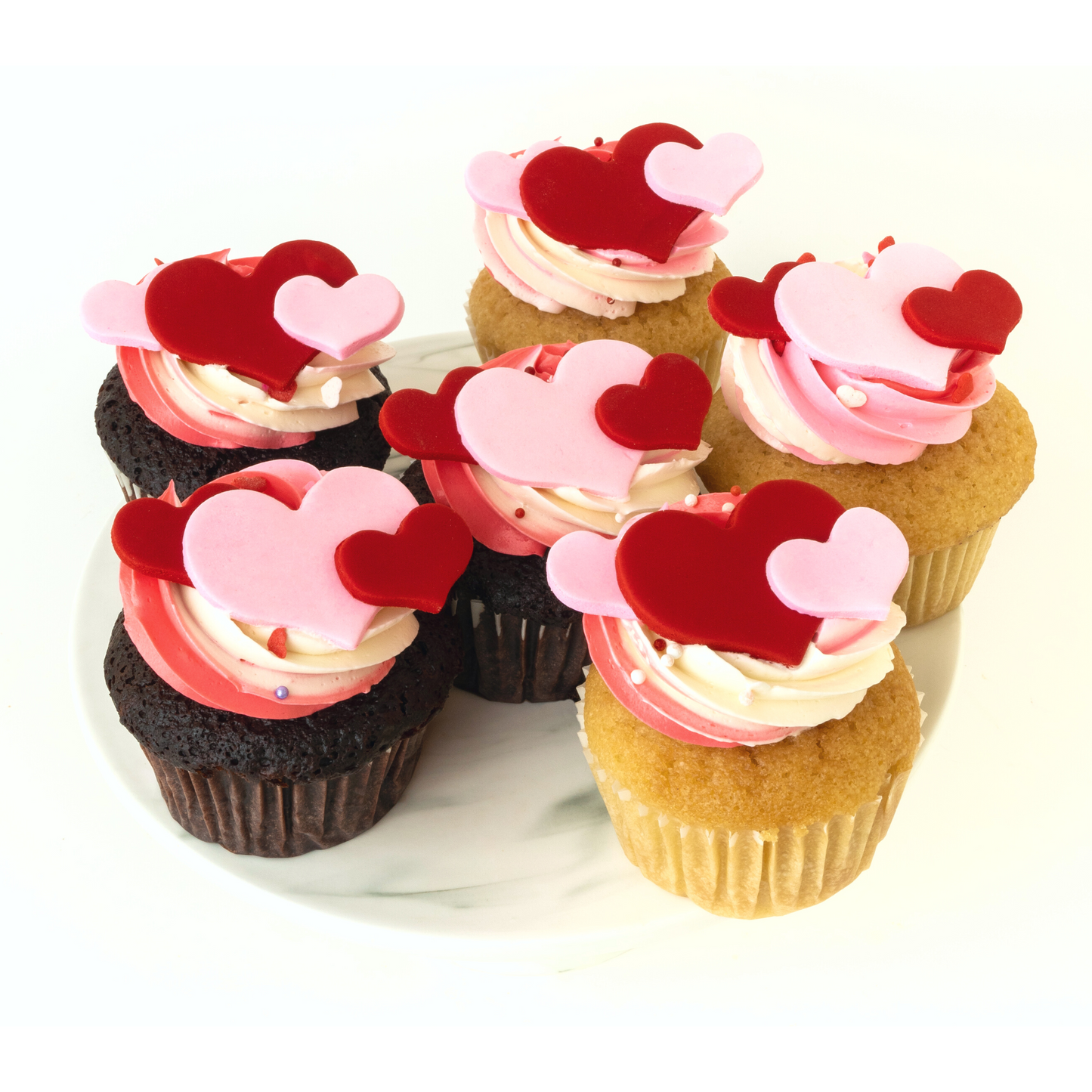 I Love You Heart Cupcakes