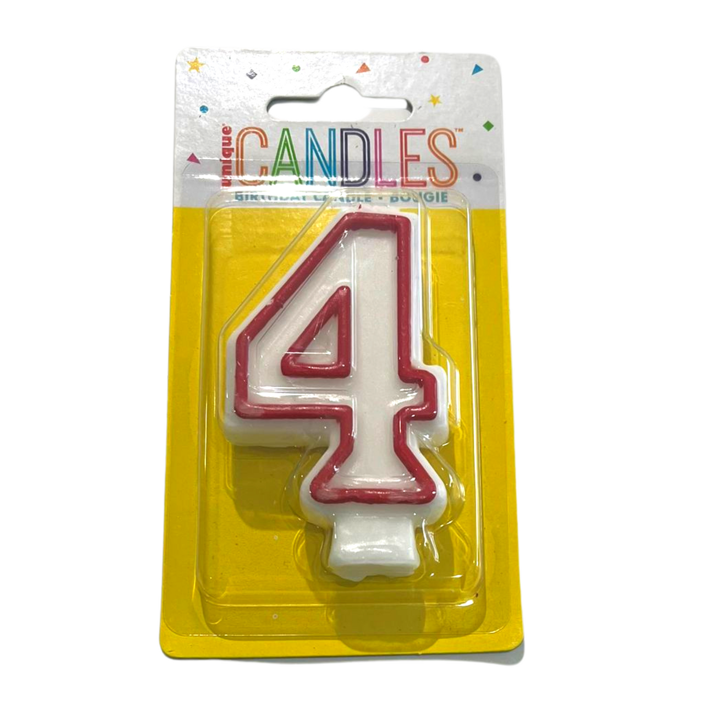Number 4 Candle
