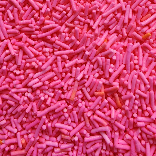 Pink Rose Crunchy Jimmies Sprinkles