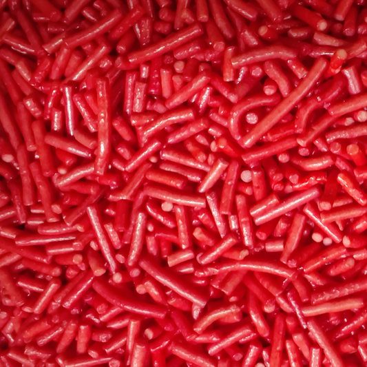 Red Crunchy Jimmies Sprinkles