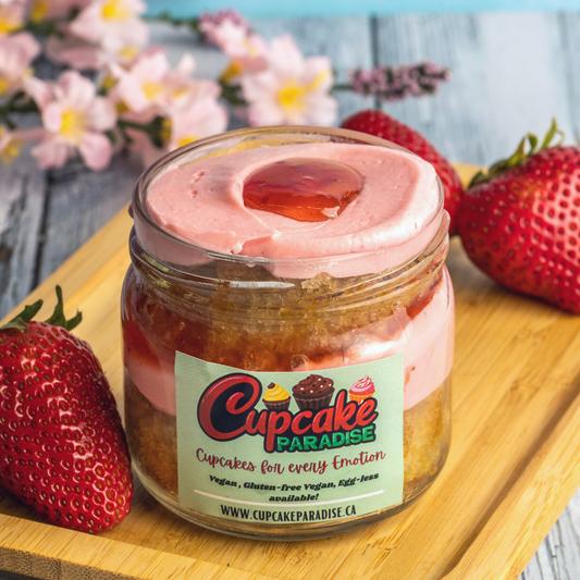 Gluten-free Vegan Strawberry Vanilla Jar